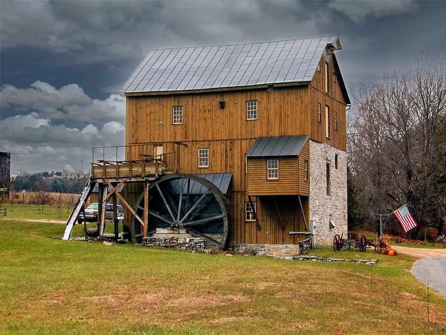 Angry Clouds over Old Mill Photograph by Douglas Barnett