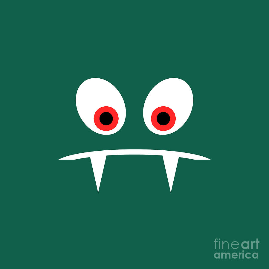 Monster Digital Art - Angry monster by Gaspar Avila