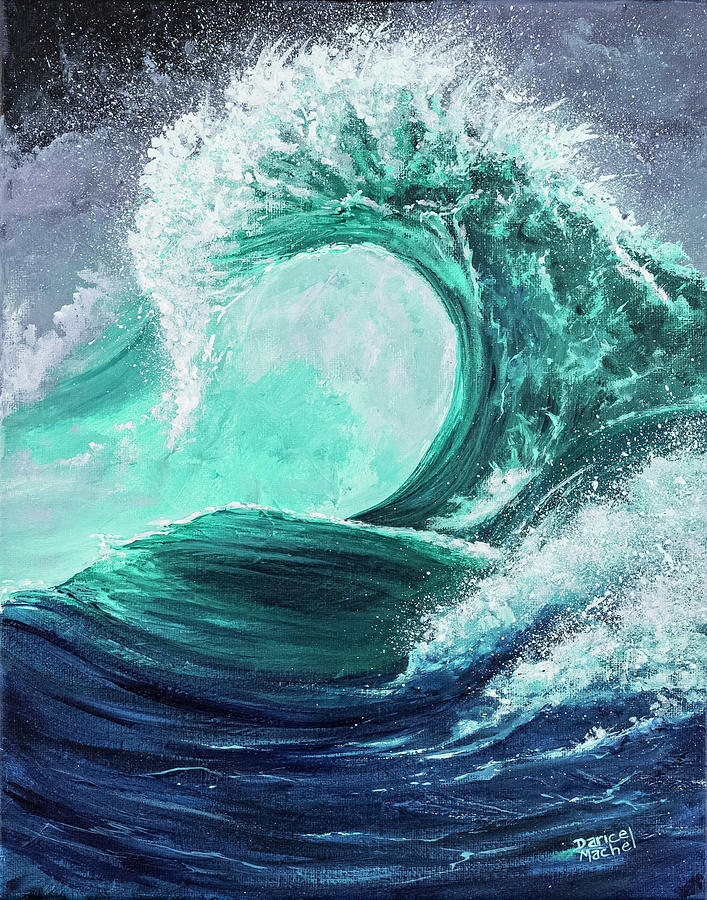 Angry Sea Painting by Darice Machel McGuire