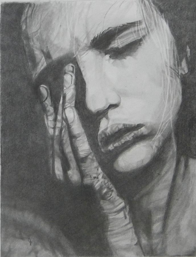 Anguish Drawing by John Pfaff - Fine Art America