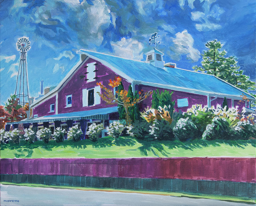 Angus Barn restaurant Painting by Tommy Midyette