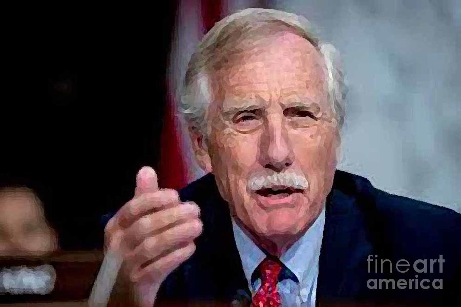 Angus King Painting by Tock Ica - Fine Art America