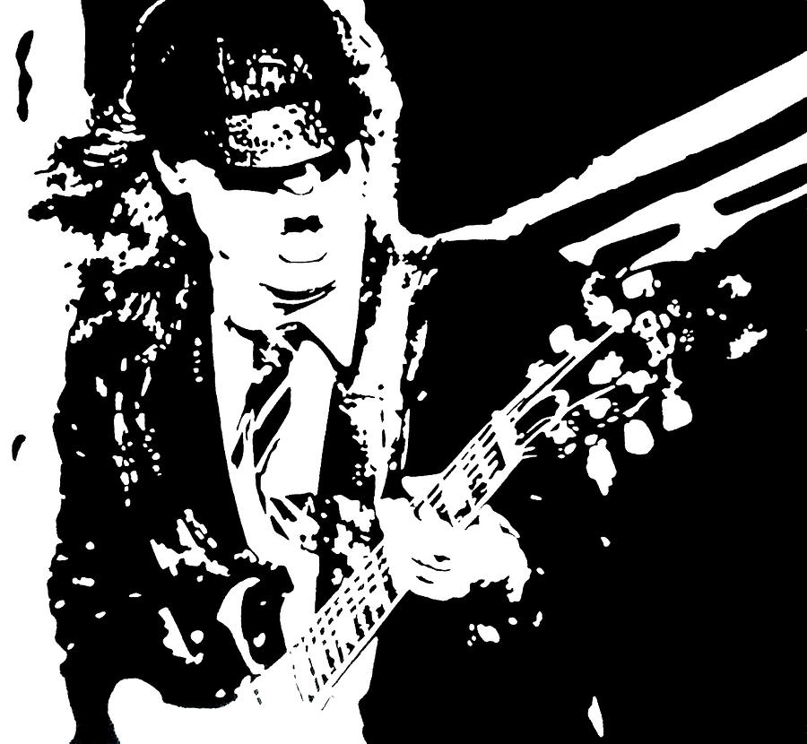 Angus Young Ac Dc ACDC AC / DC Portrait Painting Painting by Artista ...