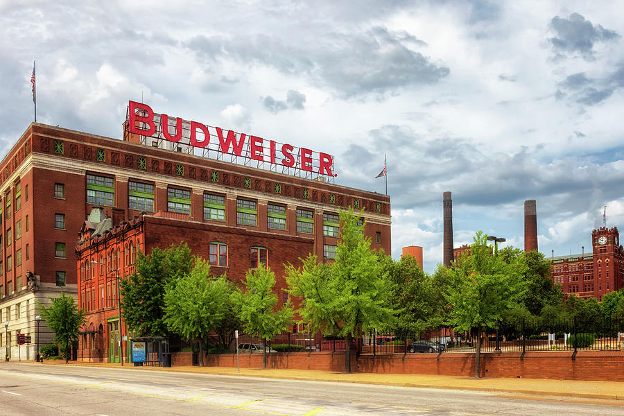 Anheuser Busch - Budweiser Sign - St Louis Photograph by Susan Rissi Tregoning