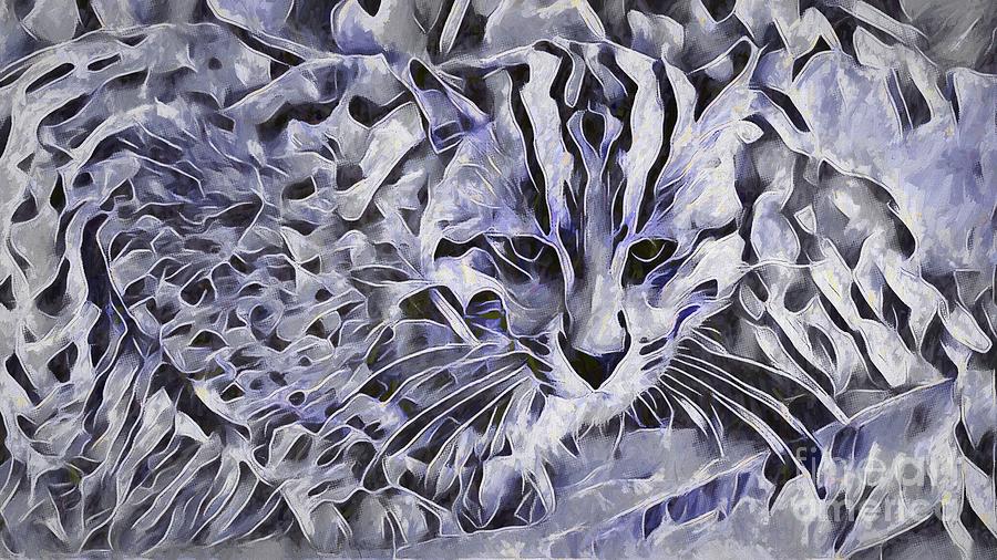 Animal Abstract Art - Eurasian Wildcat Photograph by Philip Preston