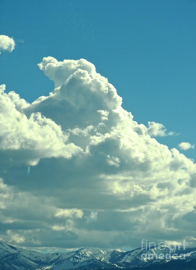 Animal Cloud And High Sierra Mountains Photograph