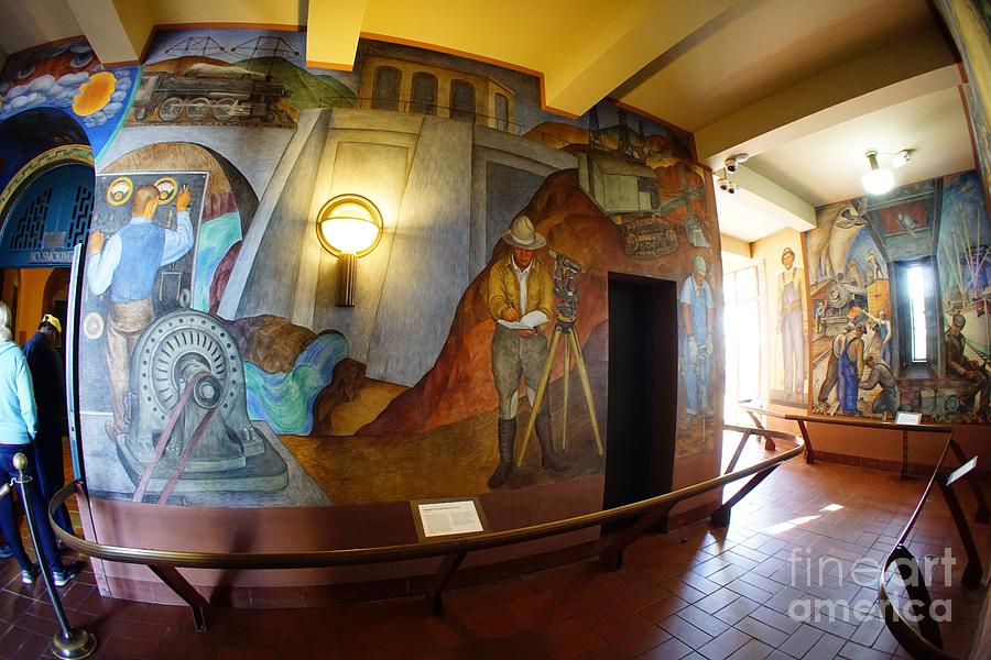 Animal Force and Machine Force Photograph by Tony Enjoying the Historic Coit Tower Murals