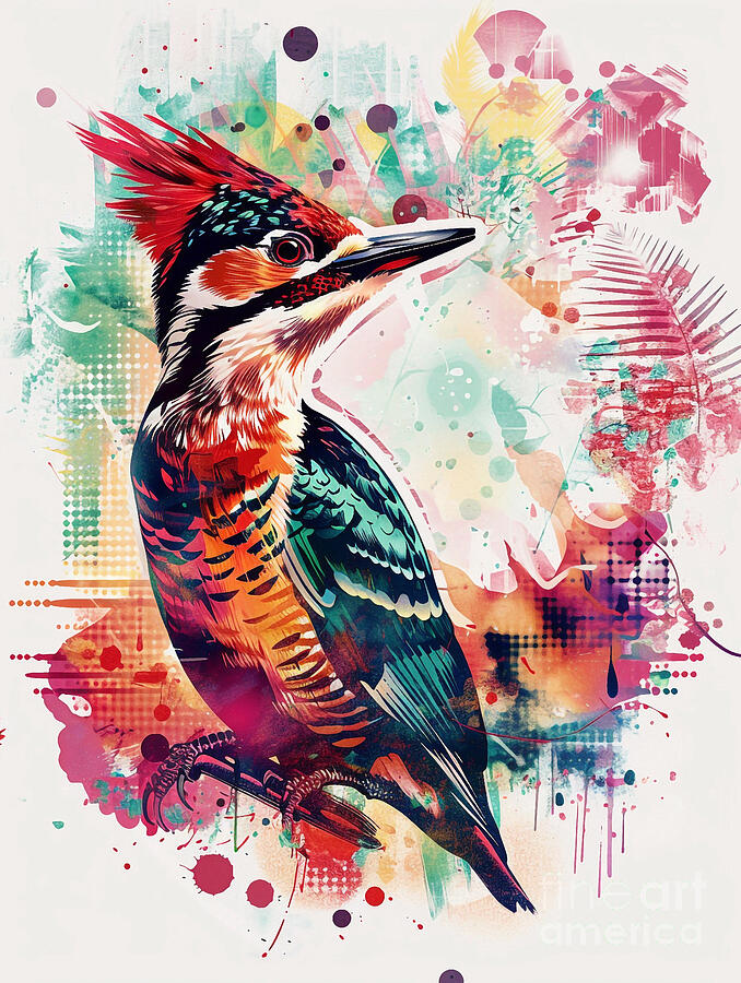 Animal Image Of Woodpecker Forest Animal Drawing