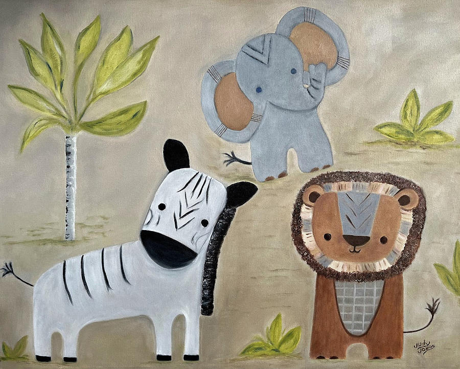 Animal Painting - Animal Kingdom by Judy Jones