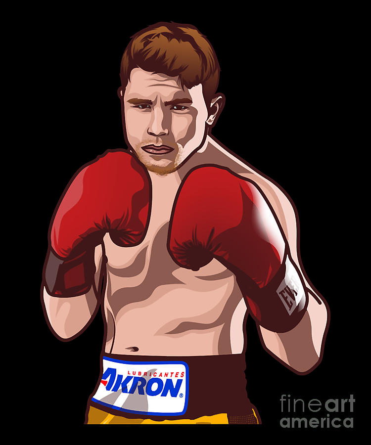 Animal Mexican Canelo Boxer Alvarez Gift For Halloween Drawing by Love ...