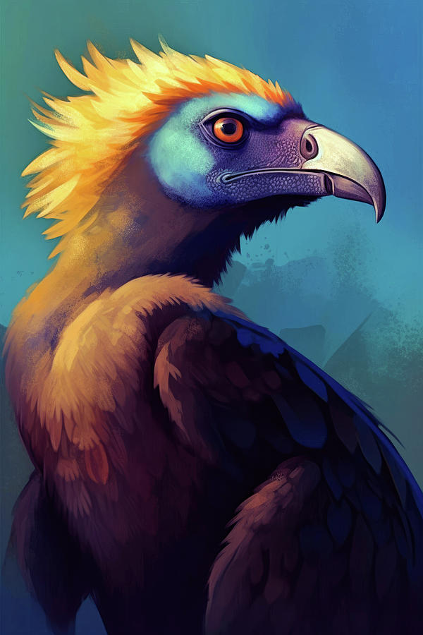 Animal Portrait of a Vulture Digital Art by Christian Ovis - Fine Art ...