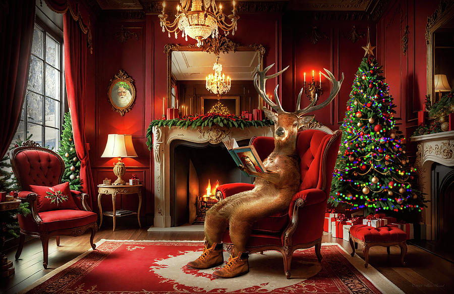 Animal - Twas the night before Christmas Photograph by Mike Savad