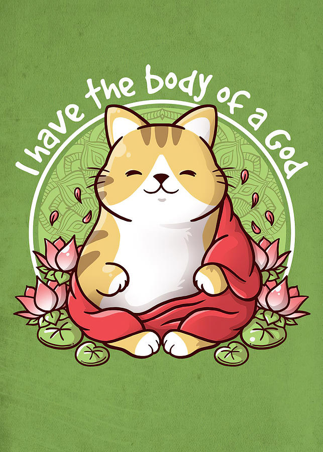 Animals Anime Chibi Cat I Have The Body Of A Cat Digital Art by ...