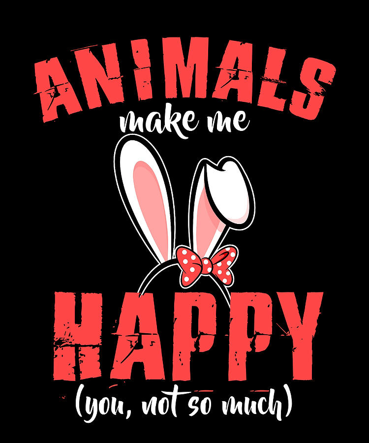 Animals Make Me Happy Poster stars yellow Painting by Patel Clark