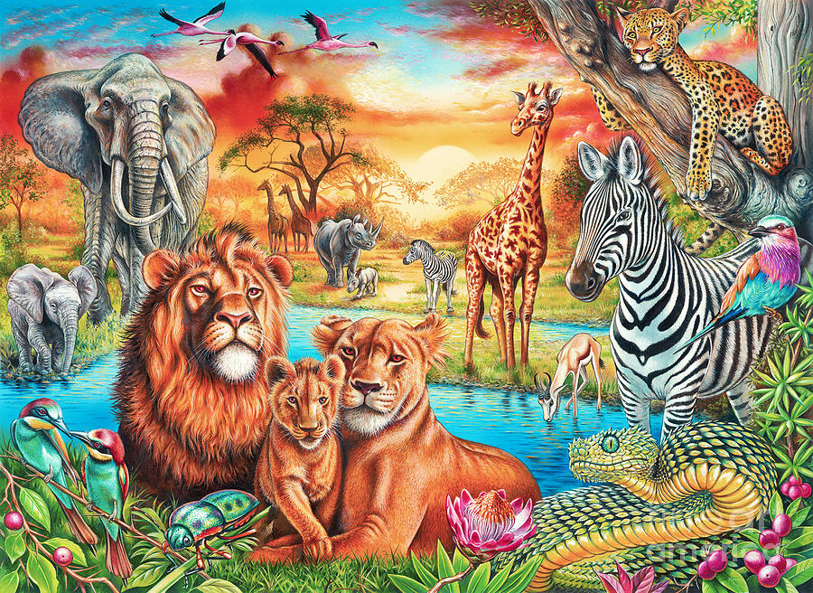 Animals Of Africa Digital Art by MGL Meiklejohn Graphics Licensing