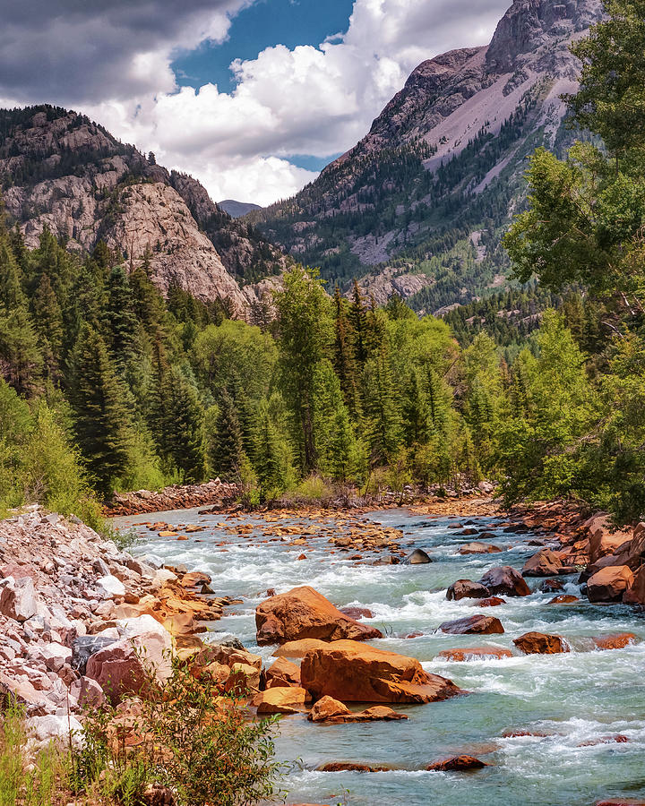 Mountain Landscape Photograph - Animas River Through the Colorado San Juan Mountains by Gregory Ballos