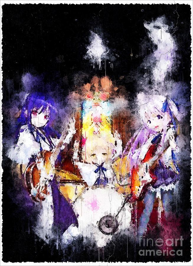 Anime Angels 3Piece Digital Art by Tanya Prosacco - Fine Art America