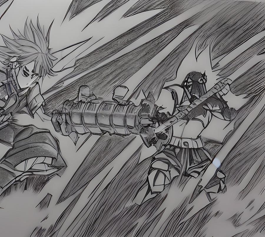 Anime Battle #1 Drawing by Nicolette Welsh - Fine Art America