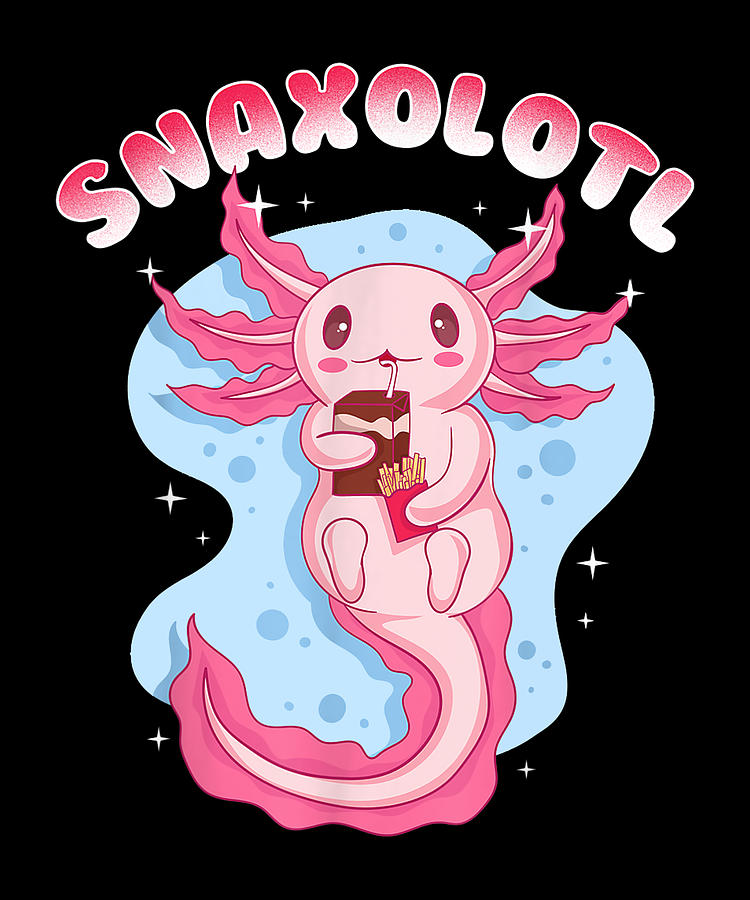 Anime Cute Manga Axolotl Snaxoltl Digital Art By Tam Nguyen Art 