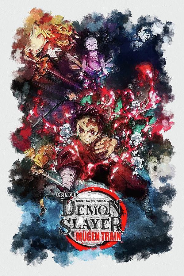 Anime Demon Slayer Kimetsu No Yaiba The Movie Mugen Train Digital Art By Garett Harold Fine 8499