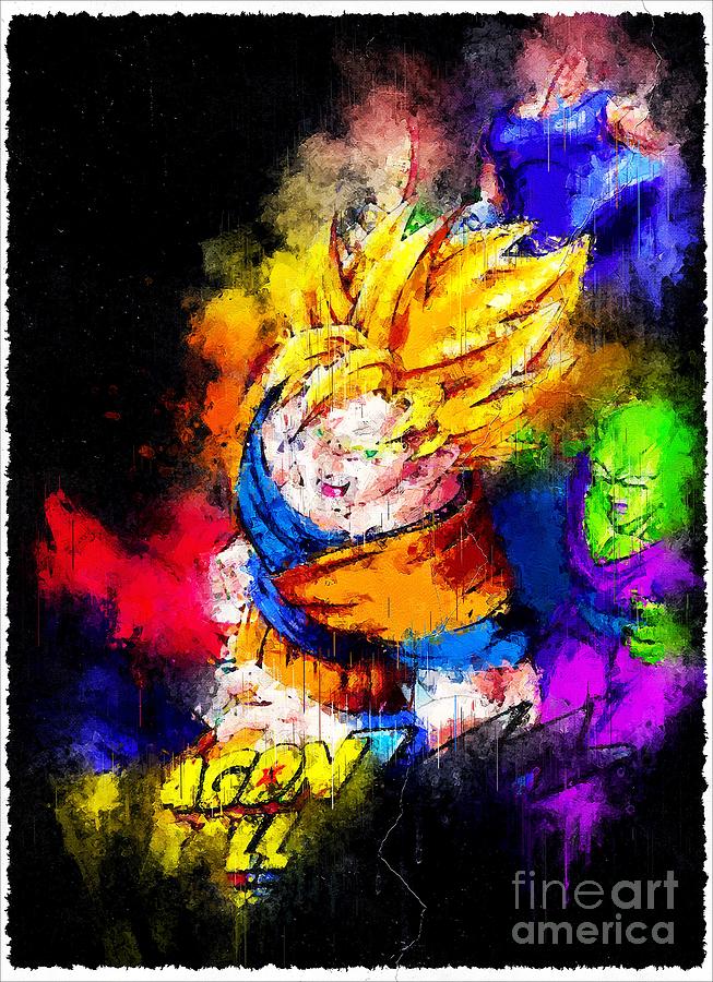 Anime Dragon Ball Z Kai Digital Art by Tanya Prosacco - Fine Art America