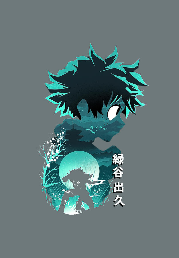 Anime Hero Deku Tapestry - Textile by Reynolds Ian