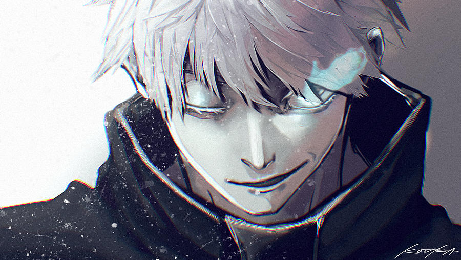 Jujutsu Kaisen Gojo White Hair Pfp