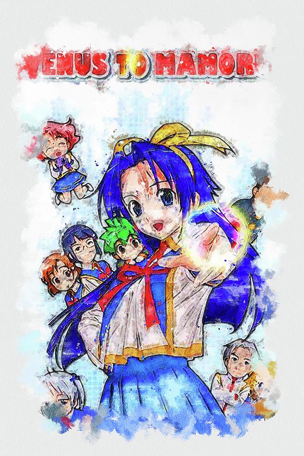 Anime Mamoru kun ni Megami no Shukufuku o Mixed Media by Franz Elvie