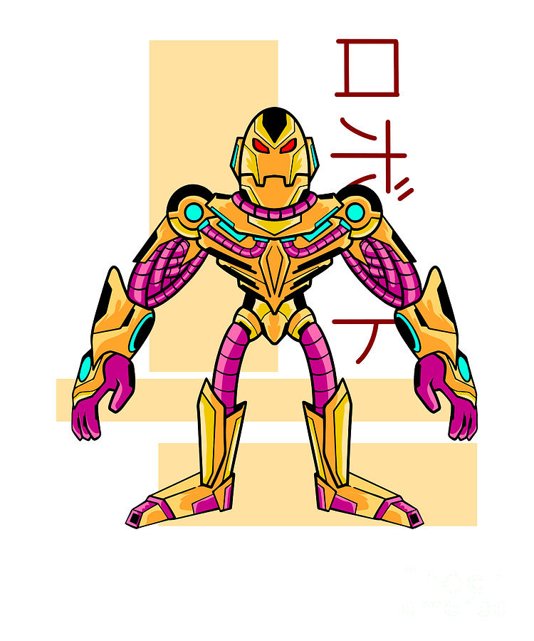 Anime Mecha Robot, Japanese Sci Fi Cyborg Digital Art by Amusing DesignCo -  Pixels