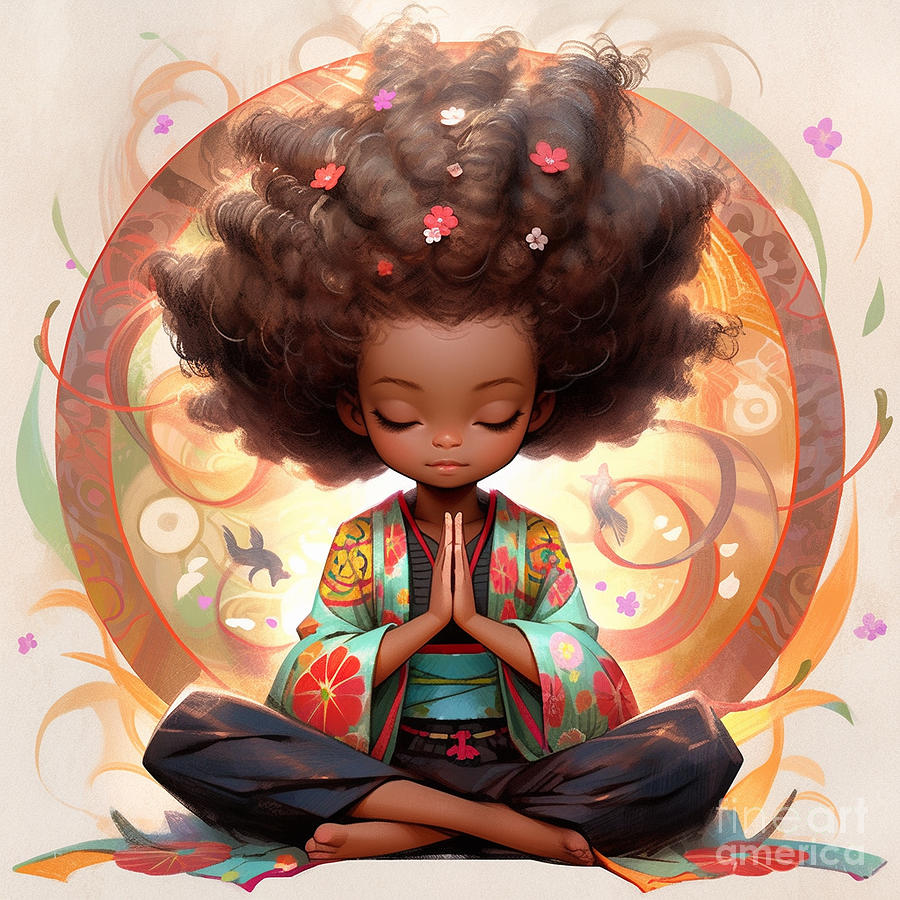 Anime Meditation Digital Art by Lori Stewart - Fine Art America