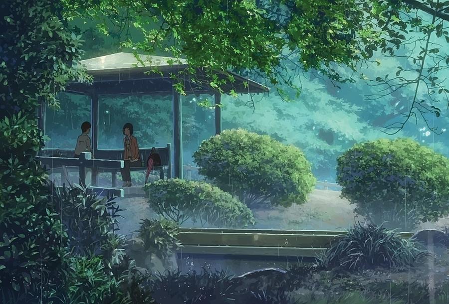 Anime Shinjuku Gardens Love Story Poster Digital Art by Jeffery Hampton ...