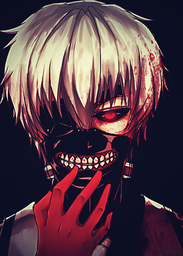 Anime Tokyo Ghoul Digital Art by Michael Anime