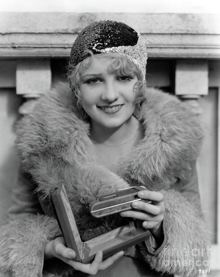 Anita Page Antique Camera with Case Photograph by Sad Hill - Bizarre Los Angeles Archive