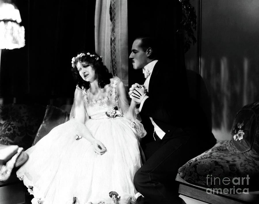 Anita Stewart Jack Holt A Midnight Romance 1919 Photograph by Sad Hill - Bizarre Los Angeles Archive