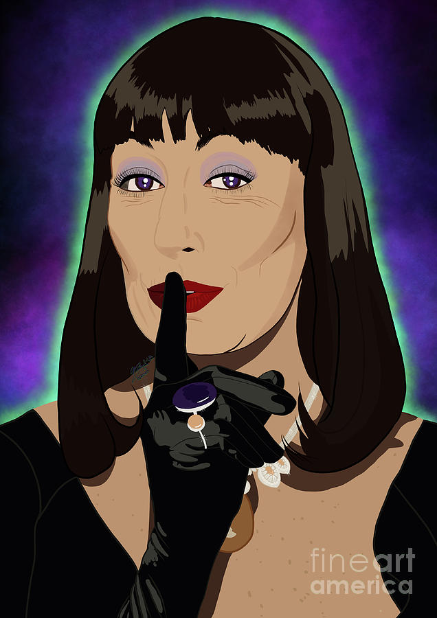 Anjelica Huston The Witches Digital Art by Marisol VB