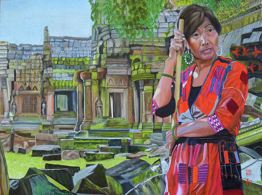 Ankor Wat Painting by Thu Nguyen