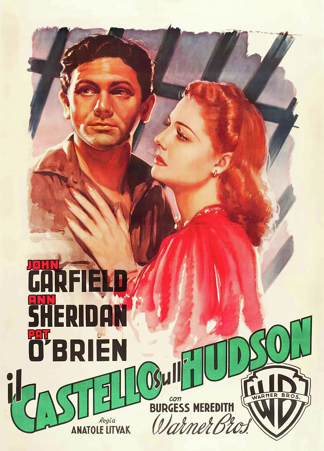 ANN SHERIDAN and JOHN GARFIELD in CASTLE ON THE HUDSON -1940-, directed by ANATOLE LITVAK. Photograph by Album