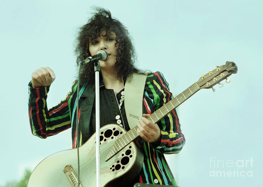 Ann Wilson of Heart - Day on the Green in Oakland Ca 7-4-81 Photograph by Daniel Larsen