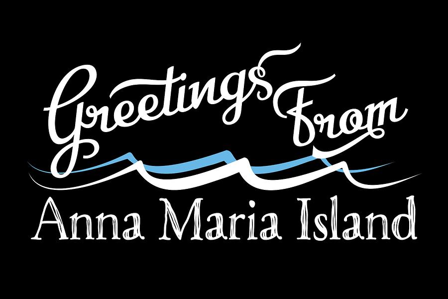 Anna Maria Island Digital Art - Anna Maria Island Florida Water Waves by Flo Karp