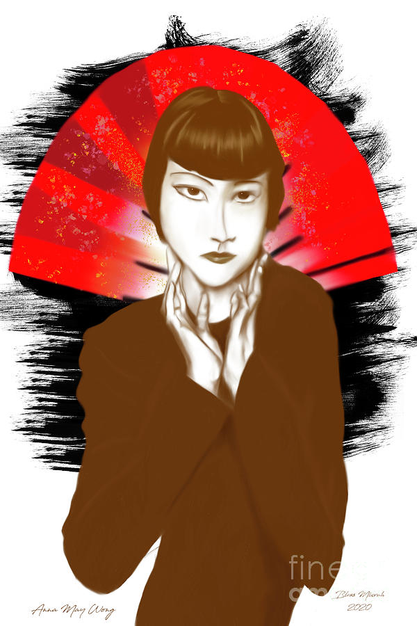 Anna May Wong  Digital Art by Bless Misra