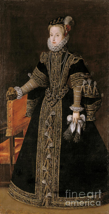 Anna Of Austria Painting by Alonso Sanches Coello