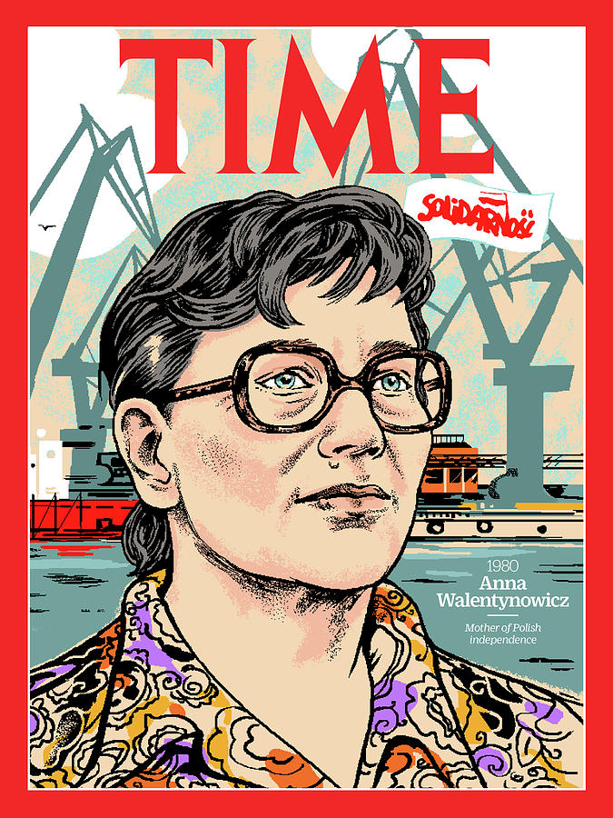 Time Photograph - Anna Walentynowicz, 1980 by Illustration by Agata Nowicka for TIME