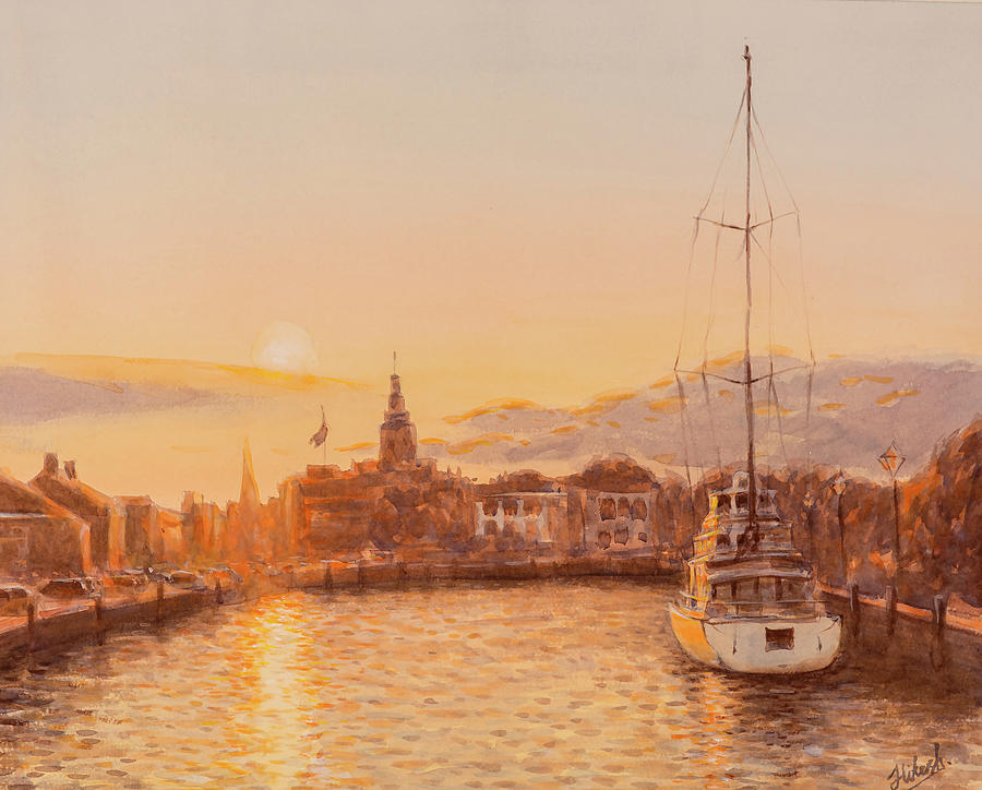 Annapolis evening Painting by Tesh Parekh