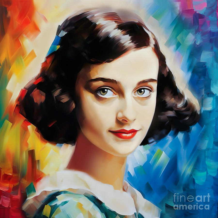Vintage Painting - Anne Frank by Mark Ashkenazi