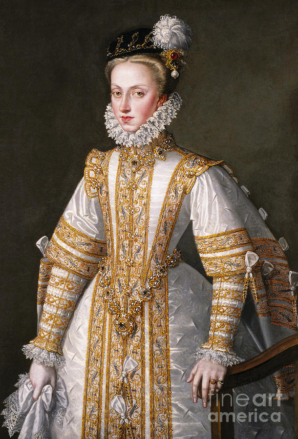 Anne of Austria Queen of Spain by Alonso Sanchez Coello Photograph by Carlos Diaz