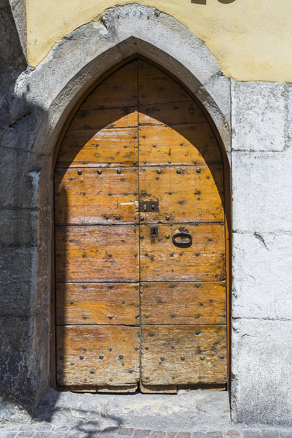 Annecy, France. Wooden door in the old town Photograph by MicheleVacchiano