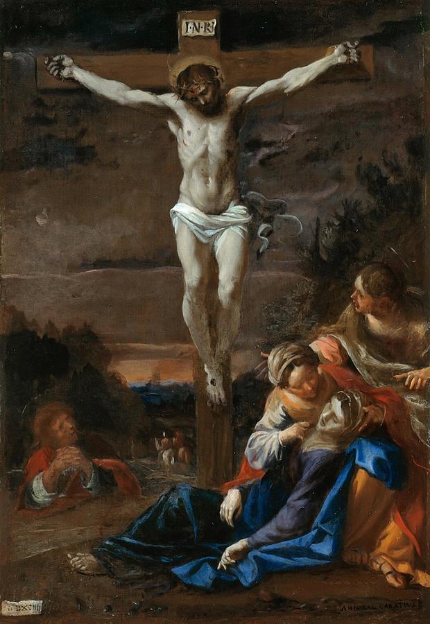 Annibale Carracci - Crucifixion of Christ Painting by Les Classics ...