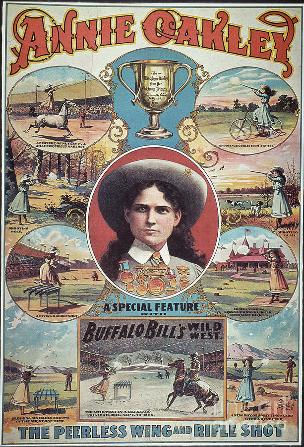Annie Oakley Poster Drawing by Granger