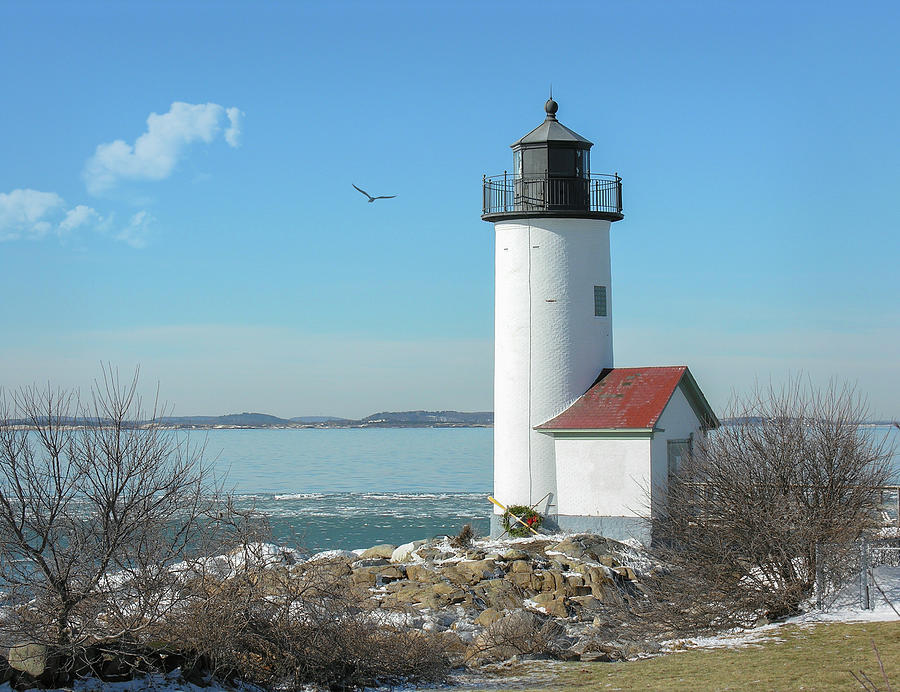 Lighthouse Photograph - Annisquam Harbor Lighthouse by Betty Denise