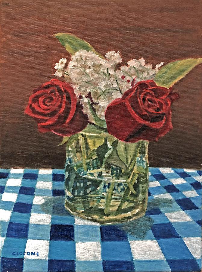 Anniversary Bouquet Painting by Jill Ciccone Pike